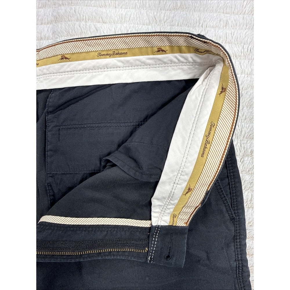 Tommy Bahama Shorts Mens 35x9 Chino Flat Front‎ Black Casual Beach Summer EUC - Picture 6 of 16